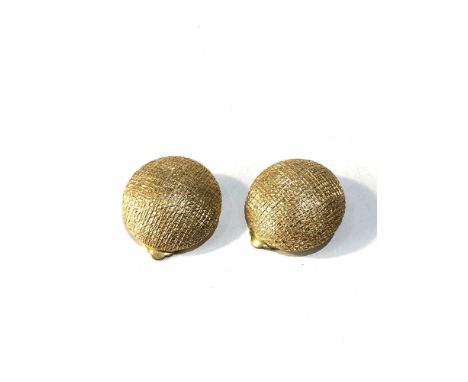 Vintage Christian Dior button earrings 