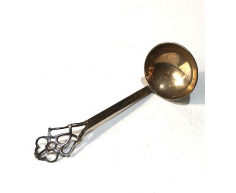 Antique silver ladle Edinburgh silver hallmarks measures approx 14cm long