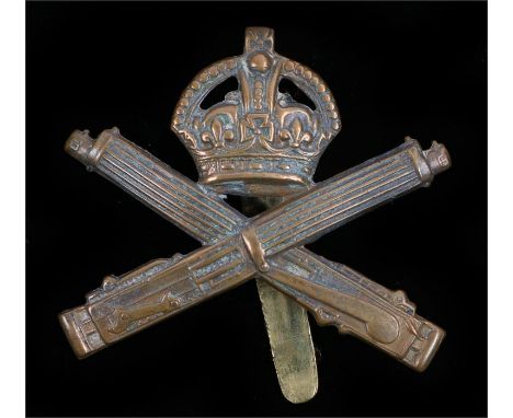 World War One Machine Gun Corps O/R's cap badge, slider to reverse, marked B P & C with the rest illegible, K&K 1154