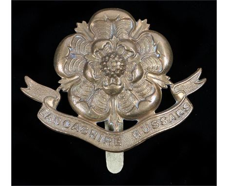 O\R's cap badge to the Lancashire (Yeomanry) Hussars, slider to the reverse, K&K 1472
