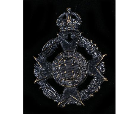 World War Two Chaplain's cap badge, Royal Army Chaplains Department, two blades to reverse, K&K 2110