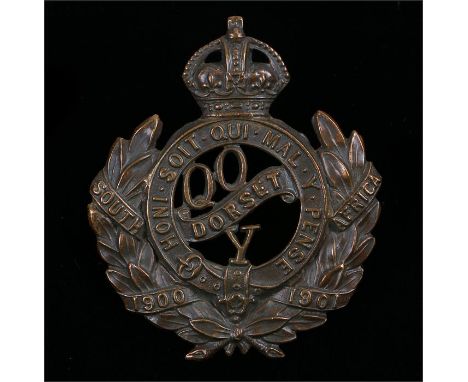  O\R's cap badge to the Queens Own Dorsetshire Yeomanry, two loops to the reverse,K&K 1445