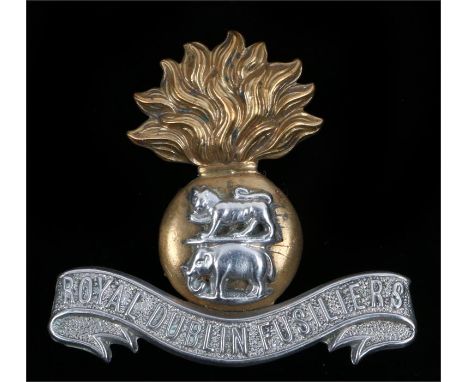 Victorian/Edwardian O/R's cap badge to the Royal Dublin Fusiliers, three loops to the reverse, K&K 702