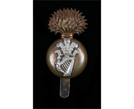 O\R's cap badge to Princess Victorias (Royal Irish Fusiliers), slider to the reverse, this large size grenade badge was worn 