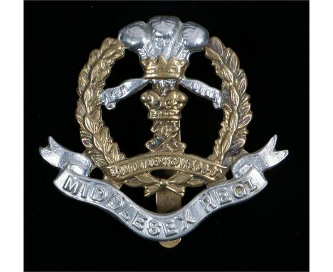 O\R's cap badge to the 7th, 8th and 9th Battalions the Middlesex Regiment, slider to the reverse, K&K 1743