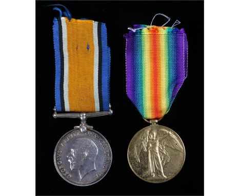 First World War pair, Victory and War medal, (39695 PTE. W. PETTIGREW. R. SCOTS.) 