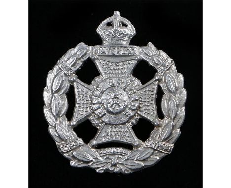 Edwardian O\R's field service cap badge to the Rifle Brigade, two loops to the reverse, worn between 1903-1910, K&K 704