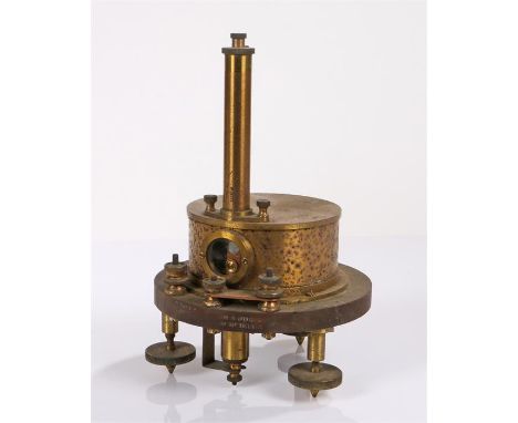 Galvanometer, H Tinley & Co, London, in gilt brass and black, signed and numbered 18372