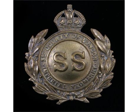 O\R's cap badge to the 3rd County of London Imperial Yeomanry (Sharpshooters), two loops to reverse, K&K 1362