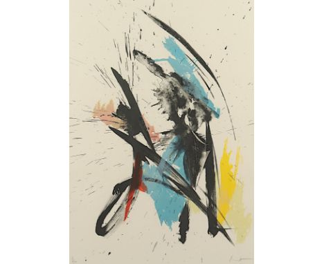 MIOTTE, Jean, "o.T.", Original-Farblithografie, 75 x 53, nummeriert 51/120, handsigniert, R.