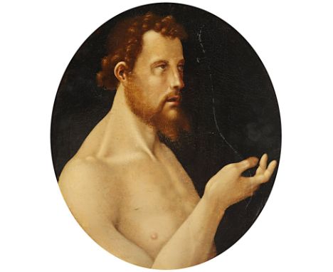 DEUTSCHER MEISTER M.16.JH., Umkreis/Schule Lukas Cranach d.Ä. (1472-1553), "Fragment aus einem Sündenfall", Öl/Holz, Maße des