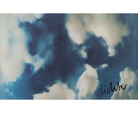 RICHTER, Gerhard, "Wolken", Multiple (Farboffset), 14,5 x 9,5, signiert, 1978, R.