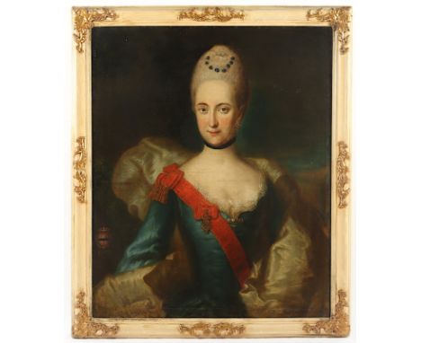 PORTRAITMALER 2.H.18.JH., "Bildnis der Johanna Amalia Gräfin von Hörwarth (auch Herwarth, geb. von Hoherbach/Hocherbach, 1718