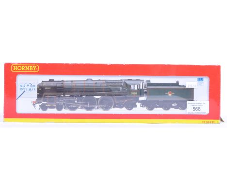 A Hornby made 00 gauge model railway trainset locomotive engine No. R2717 - British Railway 4-6-2 Britannia Class ' Apollo ' 