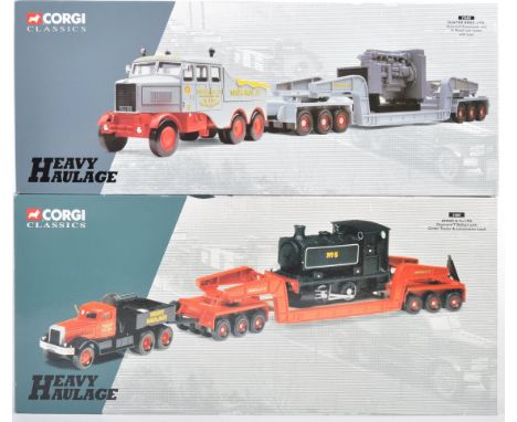 Two Corgi Classics made Heavy Haulage series boxed diecast model sets - 17602 Sunter Bros and 31007 Annis &amp; Co. Both with