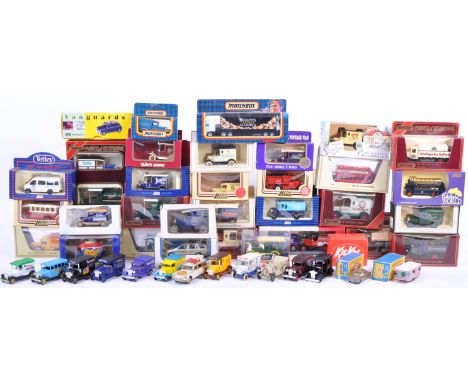 A large collection of assorted model diecast vehicles of various makers to include Lledo, Matchbox Models Of Yesteryear, Prom