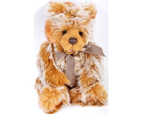 An original Charlie Bears made soft toy teddy bear CB104687' Paddywhack ' . Fully jointed with soft pile light brown and whit