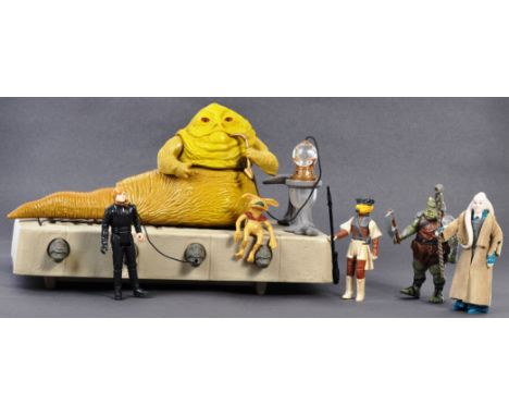 An original vintage Kenner made Star Wars action figure playset ' Jabba The Hutt - Action Playset '. 100% complete including 