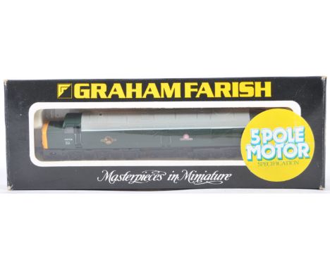 An original vintage Graham Farish made N Gauge model railway train set locomotive 8114 Class 40 4016 BR Atlantic Conveyor. Mo