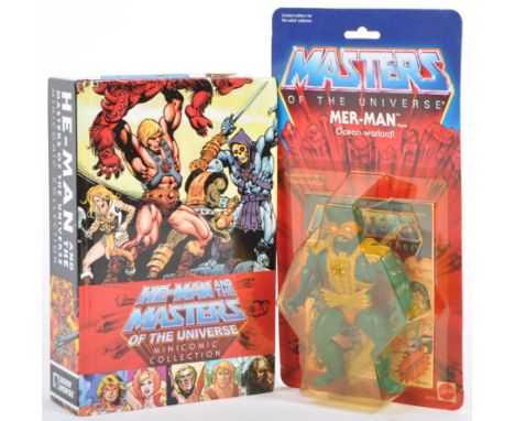 Masters Of The Universe / MOTU - a Mattel made ' Master Of The Universe ' carded MOC action figure ' Mer-man (2000 reissue) -