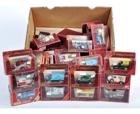 A collection of approx x30 Matchbox made ' Models Of Yesteryear ' boxed diecast models. Largely all advertising / promotional