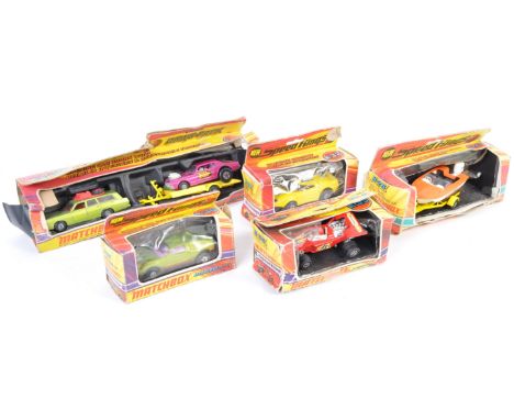 A collection of x5 Matchbox made Speed Kings boxed diecast models. All generally good to good+, in poor to fair boxes. Includ