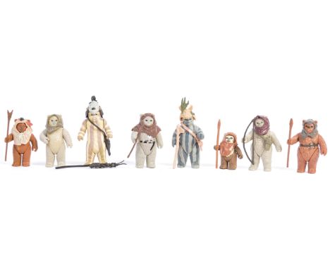 A rare complete set of original vintage Palitoy / Kenner made Star Wars ' Ewok ' action figures. Includes all x4 ' Last 17 ' 