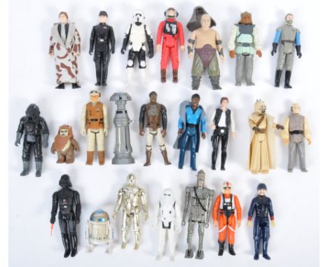 A good collection of x23 assorted original vintage Kenner / Palitoy made Star Wars action figures, to include; IG-88, Luke Sk