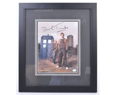 Doctor Who - David Tennant &amp; Billie Piper - a fabulous autographed 8x10" colour photograph from Dr Who, signed by both st