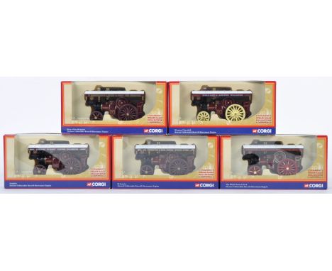 A collection of x5 Corgi made ' Steam Rally Collection ' 1/76 scale Trackside diecast models. Comprising; DG125018, DG125017,