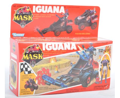 A rare vintage 1980's (1986) Kenner made MASK action figure playset ' Iguana ' with Lester Sludge figure. Factory sealed, the