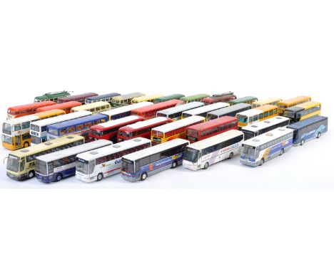 A large collection of Corgi made Original Omnibus 1/76 scale 00 gauge ' trackside ' suitable diecast model buses and coaches.