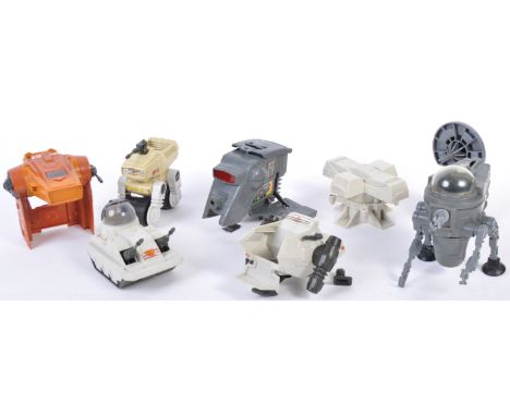 A collection of x8 Kenner / Palitoy made Star Wars action figure playsets ' Minirigs '. Some appearing to be unused (with no 