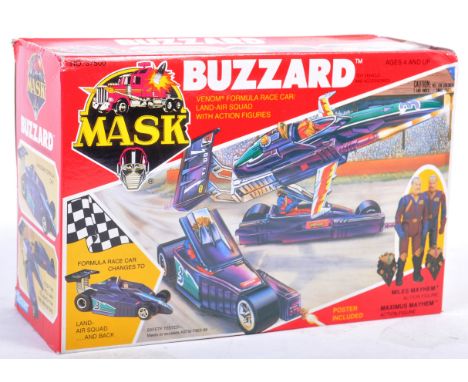 A rare vintage 1980's (1987) Kenner made MASK action figure playset ' Buzzard ' with Miles &amp; Maximus Mayhem figures. Fact