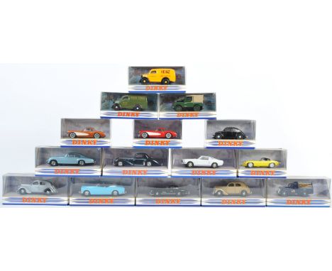 A collection of x15 Matchbox made ' The Dinky Collection ' boxed diecast models. To include; DY-1B, DY-13, DY-5C, DY5-8, DY-2