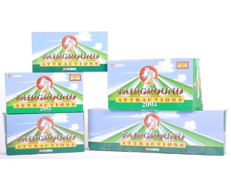 A collection of x5 Corgi made Fairground Attractions circus related boxed diecast model sets. Comprising; CC10203, CC20103, C