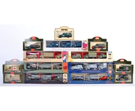 Collection of x14 Lledo made boxed diecast military related model vehicles. The collection to include many sets to commemorat