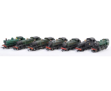 A collection of x7 assorted 00 gauge model railway trainset locomotive engines comprising of:- Hornby 2-6-0 loco No. 46521- A