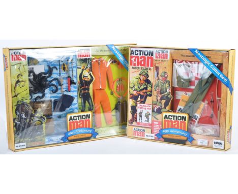 Two Hasbro made Palitoy Action Man ' 40th Anniversary ' uniform / accessory sets - ' Medic (with Action Man Figure) ' and&nbs
