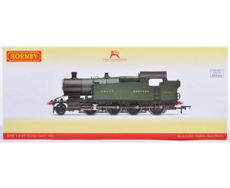 A Hornby made 00 gauge model railway trainset locomotive engine No. R3222 GWR 2-8-0T Class 42XX 4261. DCC Ready. Contents app