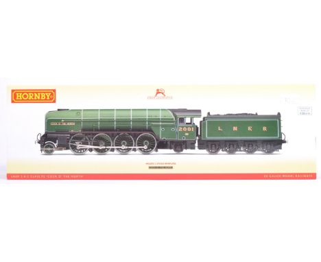 A Hornby made 00 gauge model railway trainset locomotive engine No. R3207 - Lner 4-6-2 Class P2 ' Cock O' The North '. DCC Re