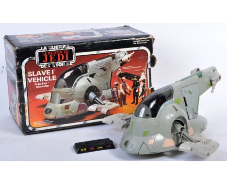 An original vintage Clipper / Kenner made Star Wars ' Slave 1 Vehicle - Boba Fett Spaceship .' 100% complete (no instructions
