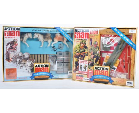 Two Hasbro made Palitoy Action Man ' 40th Anniversary ' uniform / accessory sets - ' Medic (with Action Man Figure) ' and&nbs