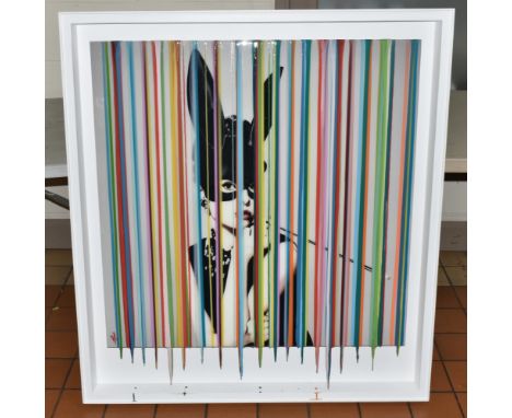 SRINJOY GANGOPADHYAY (INDIA 1986) 'GLAMOUR AUDREY BUNNEY II', a stylised portrait of the Hollywood star, signed bottom left, 