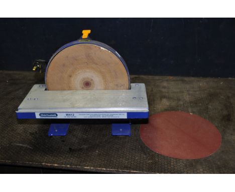 A CHARNWOOD W412 12in DISC SANDER with spare sanding disc (PAT pass and working)