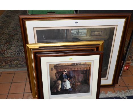 DAVID SHEPHERD (1931-2017) SIX LIMITED AND OPEN EDITION PRINTS, comprising 'Grandpa's Workshop' signed and numbered to lower 