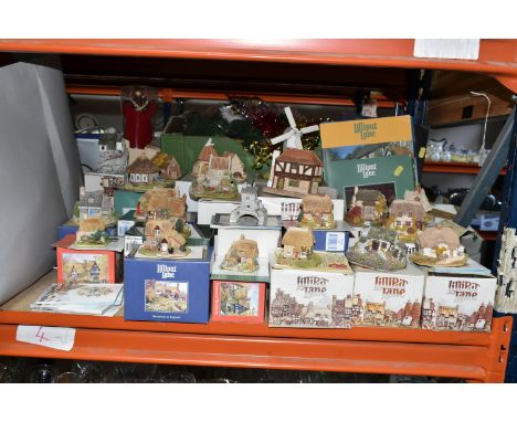 A COLLECTION OF BOXED LILLIPUT LANE SCULPTURES, all with deeds except where mentioned, comprising 'Chiltern Mill' (no deeds, 