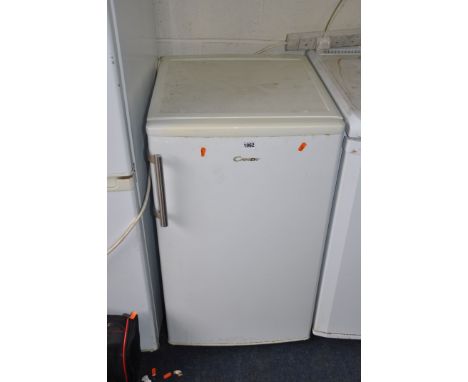 A CANDY NARROW UNDER COUNTER FRIDGE width 50cm depth 60cm height 86cm (PAT pass and working at 5 degrees)