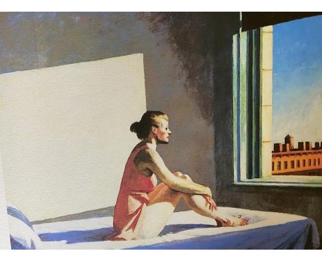 Edward HOPPER (1882-1967), D’AprèsSans titreSérigraphie en couleur sur papier, signée dans la planche, Cachet de l'éditeur en
