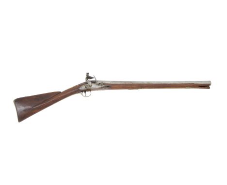 A 15-Bore Brass-Mounted Flintlock Coaching Carbine By Charles Pickfatt, London, Mid-18th CenturyWith swamped barrel now inscr